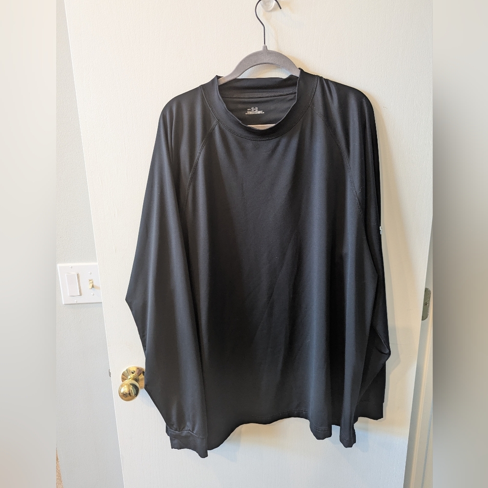 Men's EUC Under Armour Long Sleeve Black Shirt Size XXL